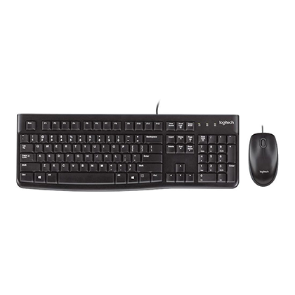 Logitech Desktop MK120 Wired Keyboard and Mouse Combo